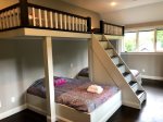 Third Floor Kids room with Loft Beds in Coolidge Falls Vacation Home Rental 